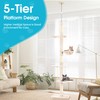 Cat Tree 5-Tier Floor to Ceiling Cat Tower with Cozy
