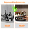 360° Rotating Spice Rack Space Saving Steel Rotating Container for