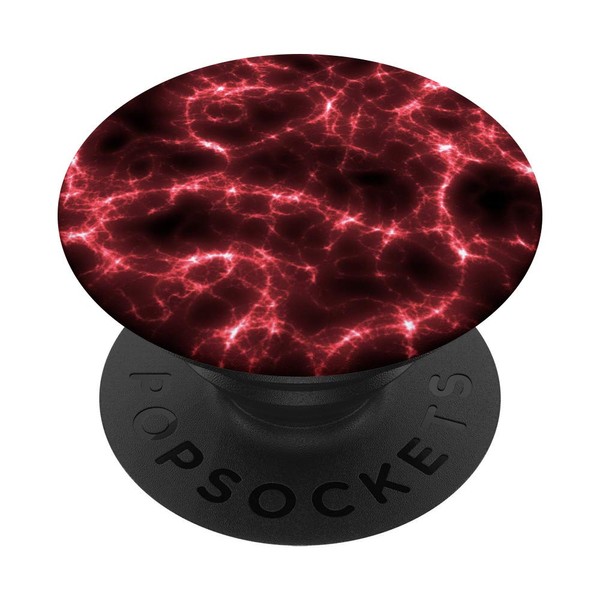 Red lightning abstract pattern phone stand for scientists PopSockets PopGrip: