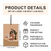 GTYNU Boho Black Women Reading Car Air Freshener 4 Pcs,