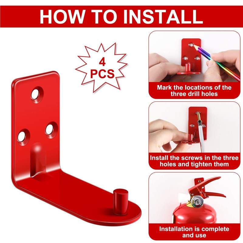 Fire Extinguisher Mount Fire Extinguisher Bracket for 5-20 lb Fire