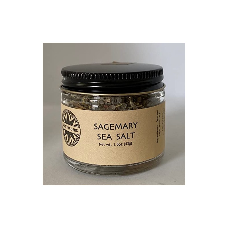 Salt Traders Sagemary Flavor, Gourmet Infused Sea Salt - 1.5