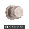 BRINKS Stafford Hall Closet Door Knob, Satin Nickel - Hands-Free