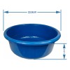 Palangana De Plástico 6.5 Litros Mezclador Bowl Tina