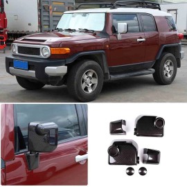 momocar Carbon Fiber Car Side Rearview Mirror Cover Trim Fit For Toyot@ FJ Cruiser 07-21