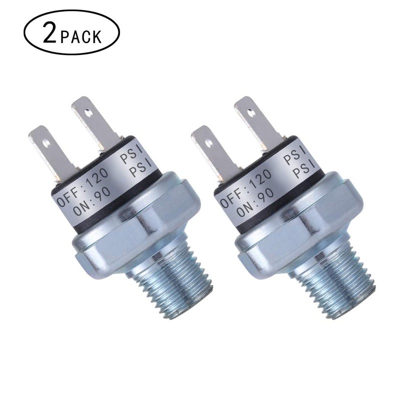 Air Pressure Switch 90-120 PSI 1/4"-18 NPT DC 24V 12V