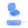 Orthodontic Retainer Case Denture Box Mouthguard Container with Vent Holes,