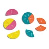 Learning Resources Double-Sided Magnetic Demonstration Rainbow Fraction Foam Circles, Ages