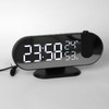 Projection Alarm Clock LED Digital Photosensitive Electronic Clock with 180