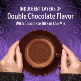 Swiss Miss Double Chocolate Flavored Hot Cocoa Mix, Hot Cocoa Bar Supplies, 1.18 oz., 6-Count Envelopes (6 Boxes)