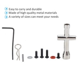 Dilwe RC Car Tool Kit, Including Flat Head Screws, Round Head Screws, O-Ring, Car Buckle, Plug, Cross Sleeve, Wrench etc. for HSP 1/10 RC Car