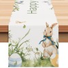 Gihioue Easter Bunny Tablecloth, Easter Table Runner, 72 Inch Long