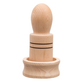 REDECKER Paper Pot Press, Untreated Beechwood Tool for Creating Biodegradable Seedling Pots, Made in Poland