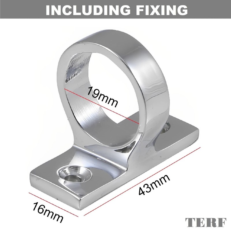 TERF®Heavy Duty Traditional Polished Chrome Sash Eye Ring Window Lift