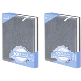 LEVOIT Vital 100 Replacement Filter, Genuine Air Purifier Filter, High-Efficiency Activated Carbon for Removal of Smoke, Odor, Allergens, Pollen,Vital 100-RF, White, 2 Pack