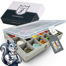 Lemuel's Lockdown Light Sorting Box for Small Parts - Small Parts Magazine, Assortment Box, Tool Organiser - Ideal for Workshop and Hobby | Screw Box, Tool Box Empty, Model Making, Tool Organisers