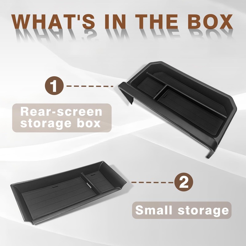 Muslogy Center Console Front Organizer & Dash Storage Box Insert