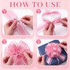 12 PCS 6'' Shimmering Light Pink Gift Bows Large Bows