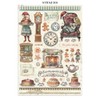 Stamperia - Junk Journal Stickers, Cut-Outs, and Backgrounds for Scrapbooks,