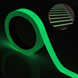 Reastar Fluorescent Tape, Luminous Tape, Waterproof, Luminous Tape, Glow in the Dark Tape, Photoluminescent Marking Tape - for Stairs Stage Supplies, Luminous Tape (10 m x 20 mm)