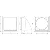 Ø 150mm / 6 inch Anthracite Plastic Cowled Ventilation Grille