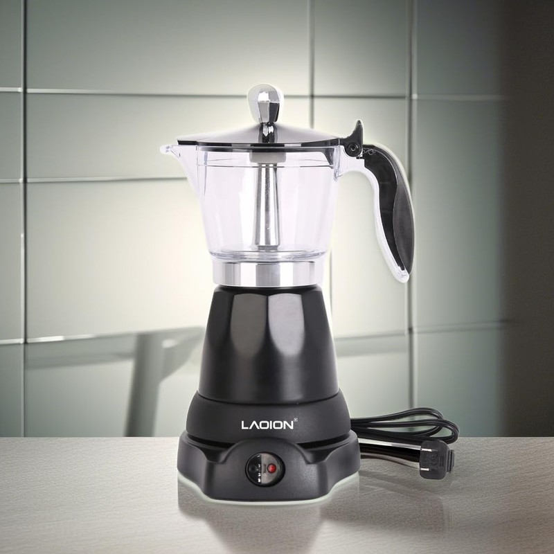 LAOION Cuban Coffee Maker, 6 or 3cup Electric Espresso Coffee