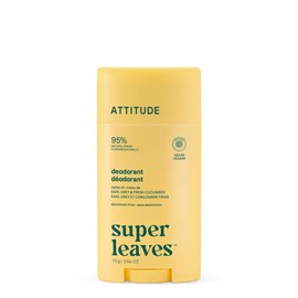 ATTITUDE Aluminum Free Deodorant, Natural Origin Ingredients, EWG Verified, Odor Control With Baking Soda, Twist & Glide, Dermatologically Tested, Vegan, Earl Grey & Fresh Cucumber, 2.64 Oz