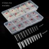 Natural Coffin Acrylic Nails-500pcs Half Cover Nails Coffin Shaped Ballerina