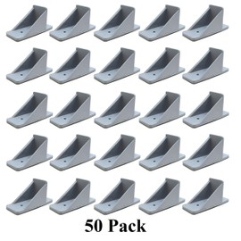V2-Mini Roof Guard Snow Guard Prevent Sliding Ice Snow Stop Buildup Plastic Multipack-Multicolor (50, Light Grey)