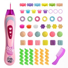 IKOPFLN 1 Satz Geschenk Mädchen Kinder Spielzeug ab 5-12 Jahre Haarschmuck für Mädchen, Haarflechtmaschine Geburtstagsgeschenk Mädchen DIY Haarperlen Flechthilfe Haardekorations Setk