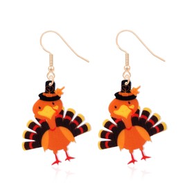 Maple Leaf Earrings for Women Fall Maple Leaf Dangle Earrings Maple Leaf Drop Earrings Turkey Earrings for Women (Turkey- C)