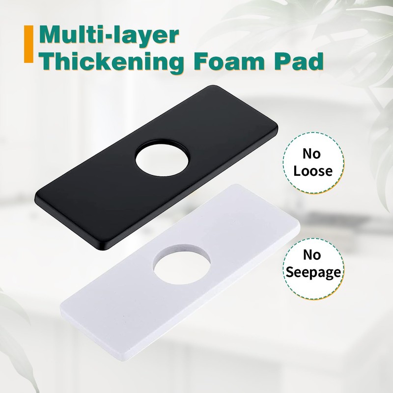 GZJoSum 6 Inch Sink Hole Cover Deck Plate, Faucet Hole