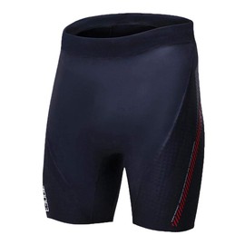 ZONE3 Neoprene Buoyancy Shorts 'Premium' Aerodome Elite 5/3mm (Black/Red, XX-Large)