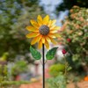 Viveta Sunflower Wind Spinner, 56" Metal Wind Spinner with Stake,