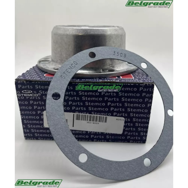 Stemco 352-4009 Grease Hub Cap Solid, No Glass w/ Gasket