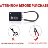 RESET -204 4-digit combination lock with 10 cm wire rope,