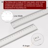 sourcing map Film Flexible Ruler 90 cm 0.1 mm Scale