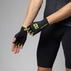 Alé Cycling Unisex Velocissimo Crono Summer Gloves, Black/Fluo Yellow, XXL