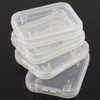 AIMALL 10PCS Transparent SD SDHC Memory Card Holder, Rigid Plastic