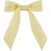Checked Taffeta Ribbon - White/Yellow (1 1/2")