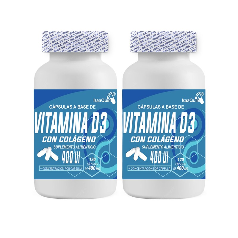 IsaaQuim Duo de Vitamina D3 400 Ui & Colageno Ui