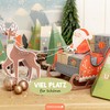 Papierdrachen Advent Calendar Sleigh - Folding Boxes - House -