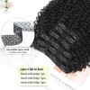 Curly Clip in Hair Extensions, Natural Soft 6pcs Seamless Clip