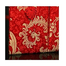 Lilith Li chino Elemento Festive Seda Rojo sobres tarjeta de regalo sobres 2pcs/set & # xFF08; hf2g & # xFF09;