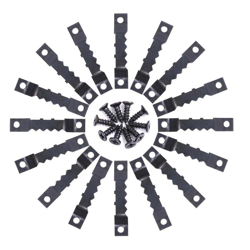 Kwode Pack of 100 Picture Hangers with 200 Screws, for