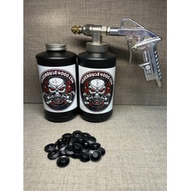 Pro Undercoating Spray Gun, 2 Quart Bottles, and 50 Rust Plugs