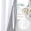 XWZO 100% Blackout Curtains with Tiebacks- 2 Thick Layers Completely