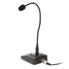 Gooseneck Condenser Microphone Professional 6.35mm Desktop Wired Microphone for Broadcasting