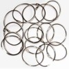 Jindizi 100 Pcs Nickel Plated Metal Book Rings, 20mm ，