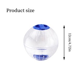 Pack of 2 Hamster Ball Hamster Running Ball Plastic Running Ball for Hamsters Mice Jogging Ball for Small Animals Fitness Ball Pet Sports Rodent Toy for Running Wheel Small Animal Cage (Blue + Pink)
